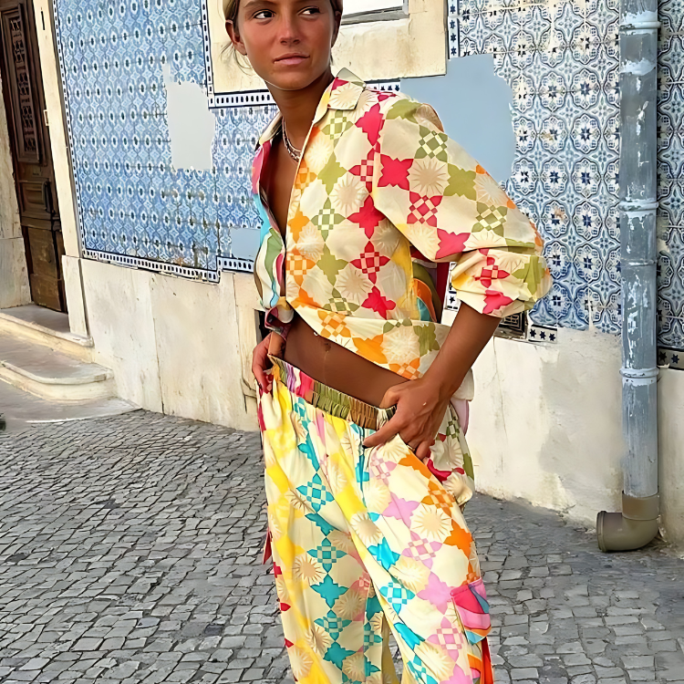 Åsta™ I Summer set med tryck