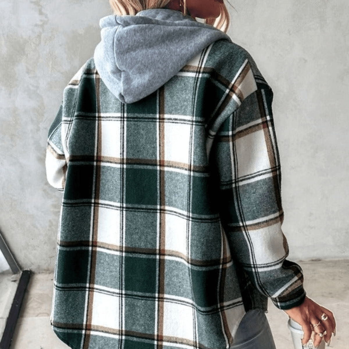 Ella™ | Casual Flanellskjorte med Hette