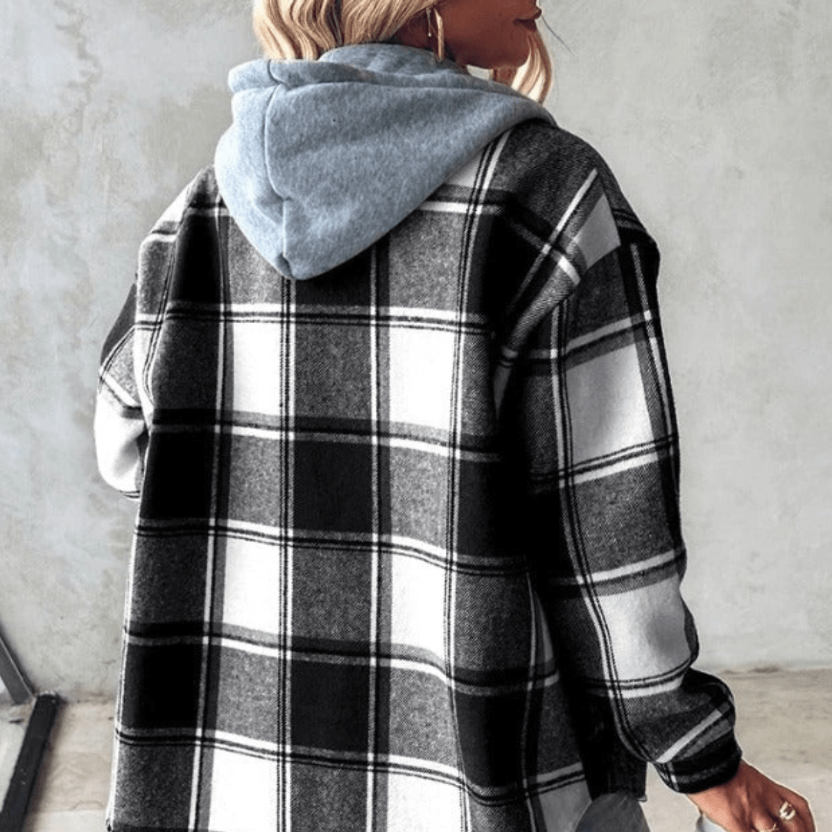 Ella™ | Casual Flanellskjorte med Hette