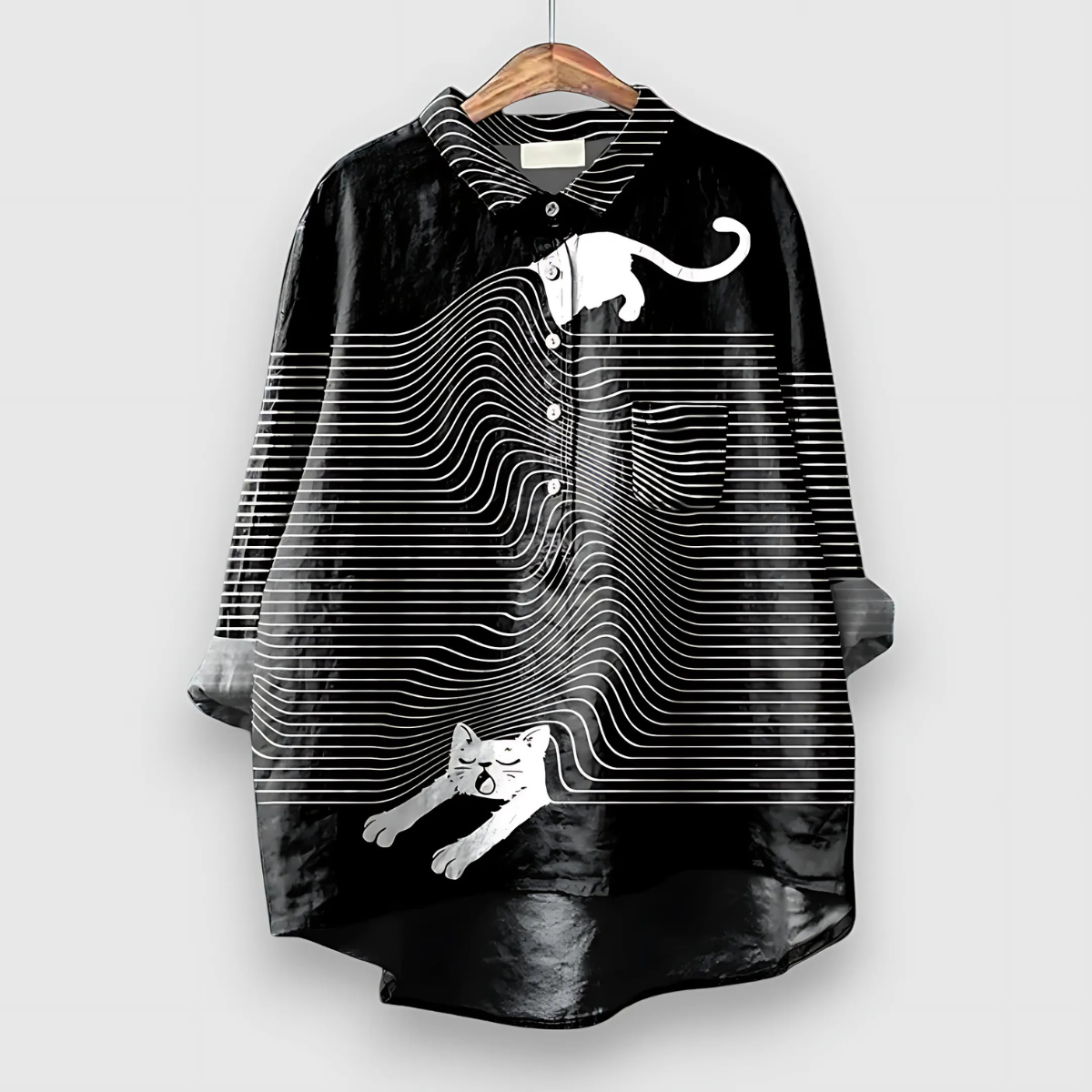 Kathrin™ | Blus med Hundmotiv