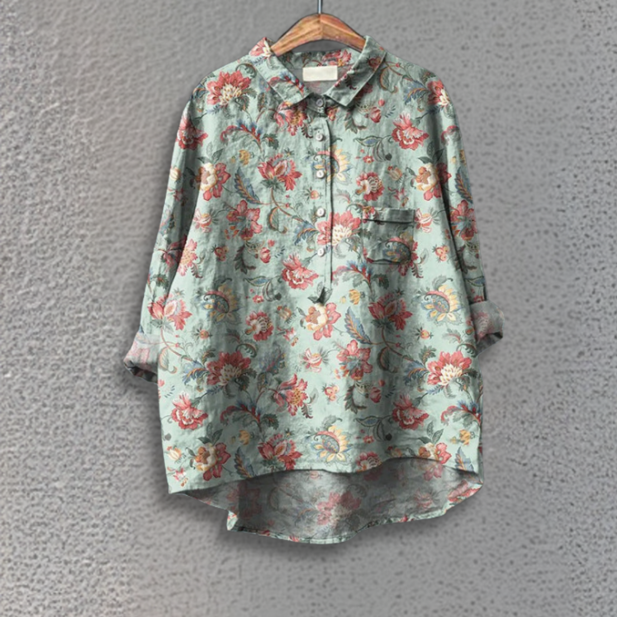 Lovisa™ | Klassisk Blus med Blommigt Mönster