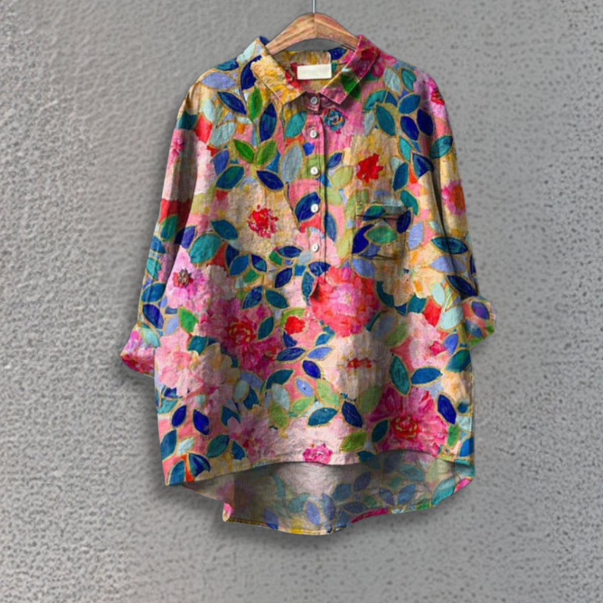 Lovisa™ | Klassisk Blus med Blommigt Mönster