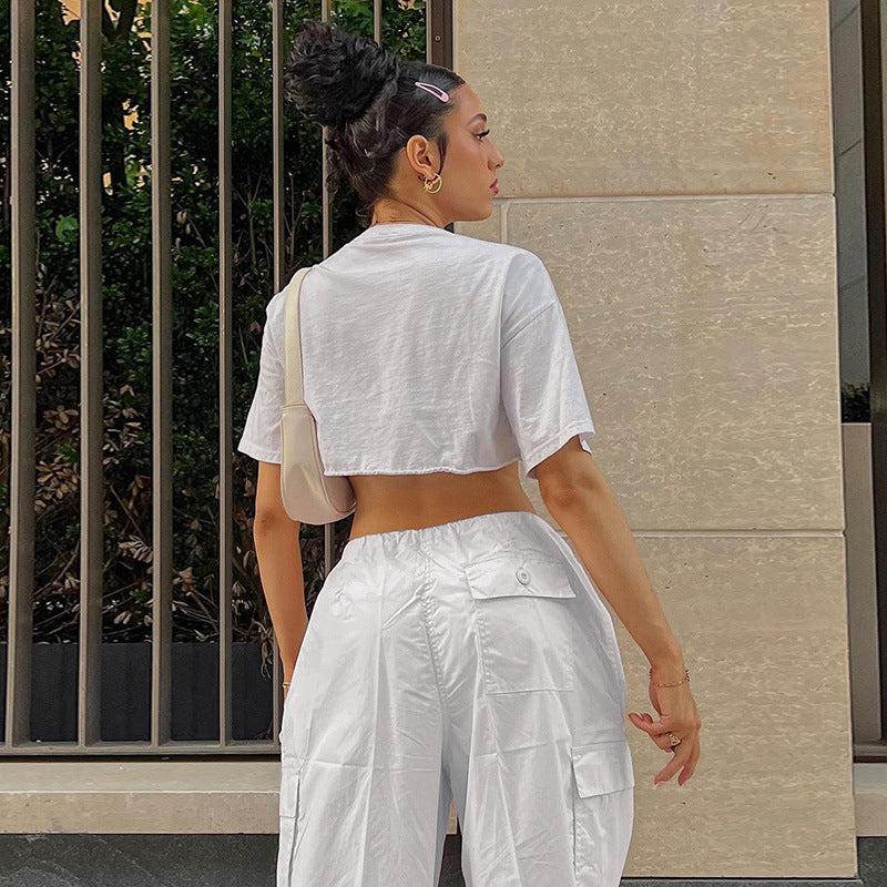 Kenza™ I Cargo Pants White