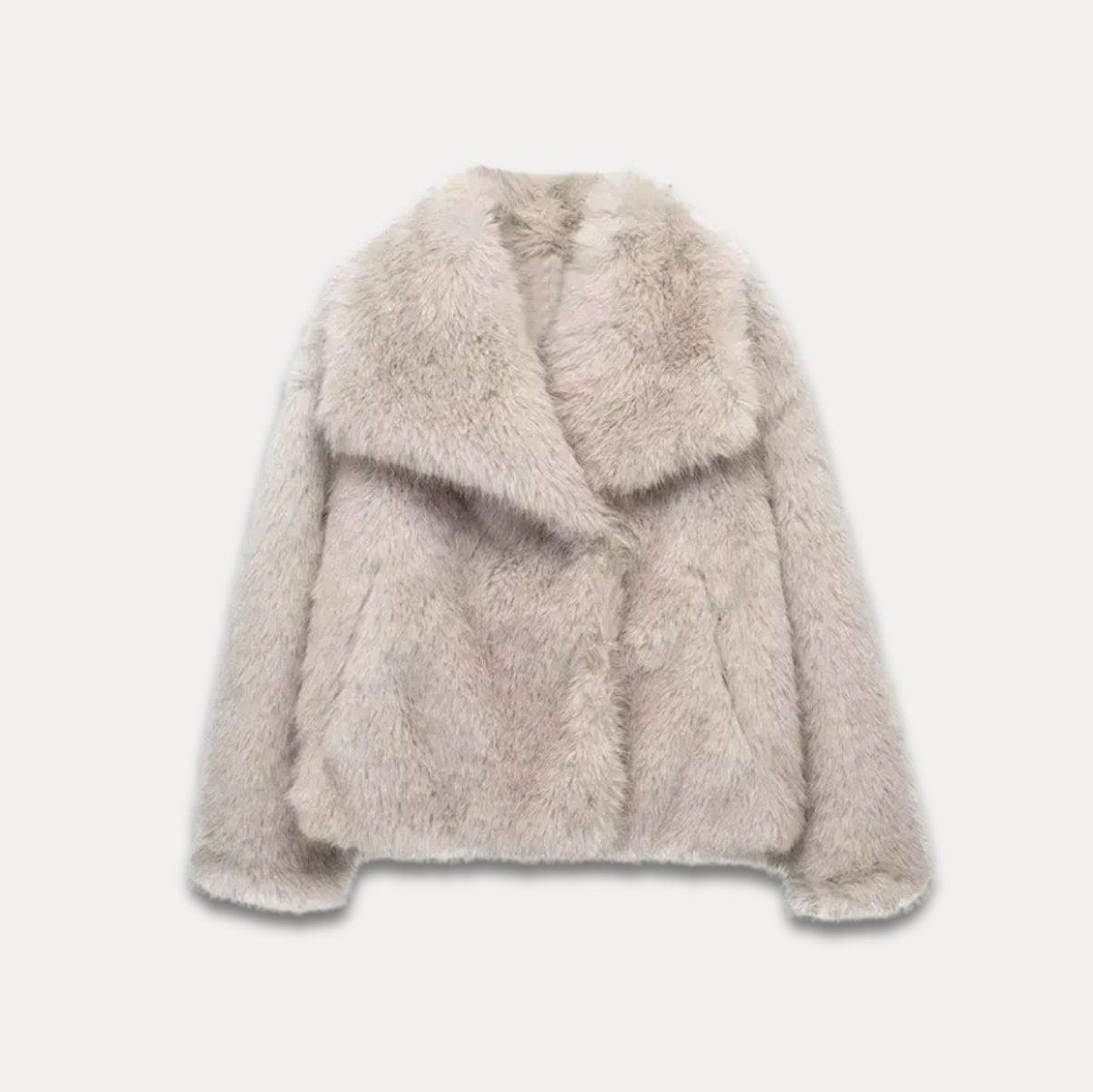 Sofie™ | Elegant Faux Fur Kåpe - Mavora.Oslo