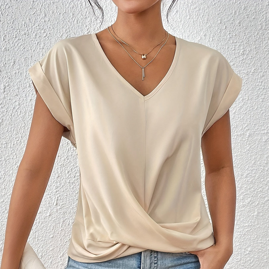 Cleo™ | Casual T-shirt med Sweetheart-halsringning